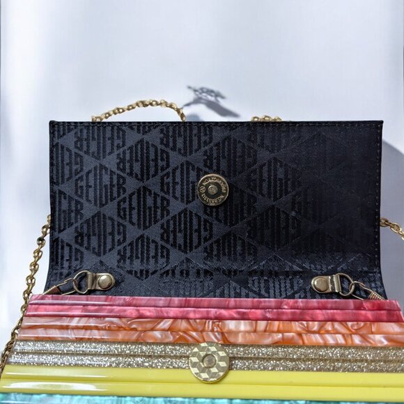 Kurt Geiger Rainbow London Party Envelope Clutch - Picture 3 of 5